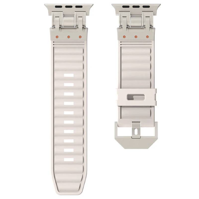 Pulseira Silicone Robot Titanium 42mm/44mm/45mm/49mm