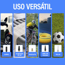 Compressor de Ar Recarregável Portatil com Calibrador e Luz de Emergência