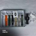 Smartwatch WS 80 Ultra 2 +Fone bluetooth com 7 Pulseiras