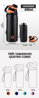 Garrafa Térmica Esportiva 1 Litro com Tampa Magnética – Alta Performance Outdoor