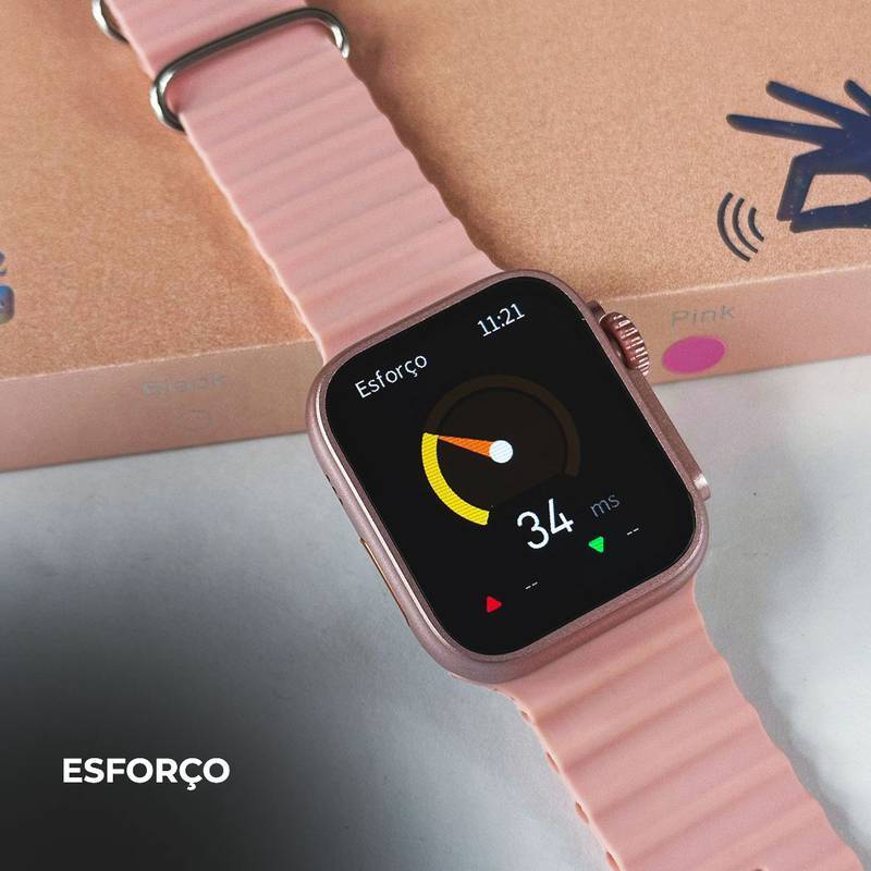 Smartwatch WS26 Ultra 2 Mini 42mm com 4 Pulseiras e Dual Touch