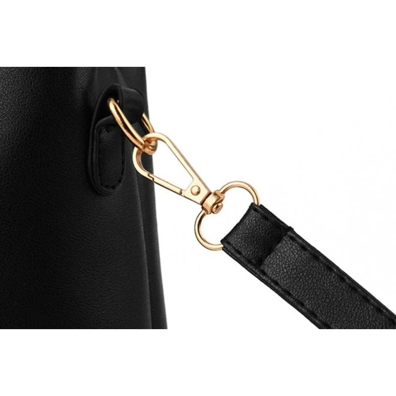 kit 2 em 1 bolsa feminina transversal vem com bolsa pequena multiuso