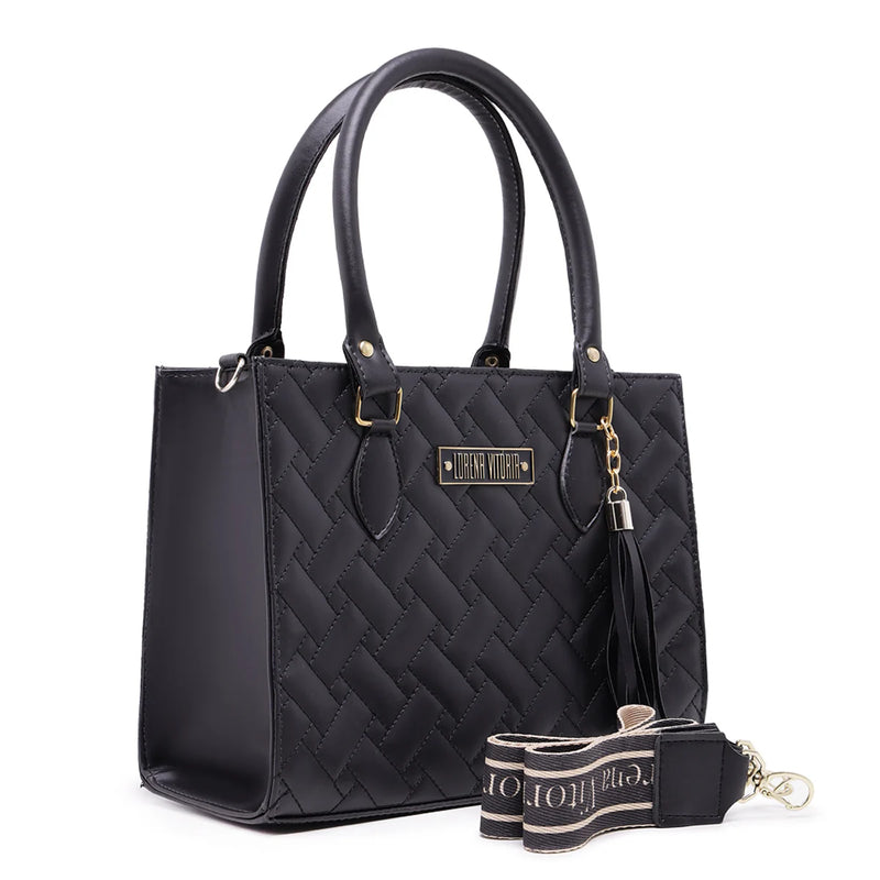 Bolsa Feminina Grande Lorena Alça Destacavel Tranversal e de Ombro