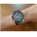 Relógio Technos Masculino Prata Militar Multifuncional A Prova d'água