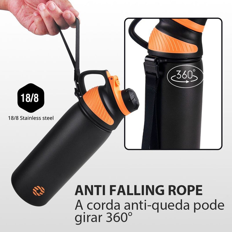 Garrafa Térmica Esportiva 1 Litro com Tampa Magnética – Alta Performance Outdoor