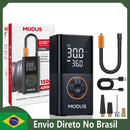 Compressor de Ar Recarregável Portatil com Calibrador e Luz de Emergência