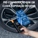 Compressor de Ar Recarregável Portatil com Calibrador e Luz de Emergência