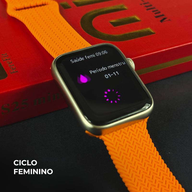 Smatwatch WS25 Mini 42mm com 4 Pulseiras