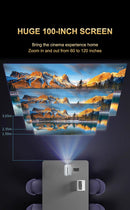 Projetor Portátil Android 11.0 1080p com Suporte Fresstyle