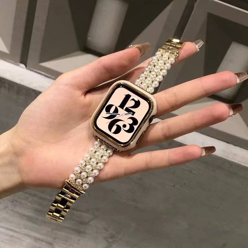 Pulseira de Luxo Perola 42mm/44mm/45mm/49mm