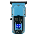 Maquina de Cortar Cabelo Transparente Visor Digital Preto