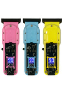 Maquina de Cortar Cabelo Transparente Visor Digital Preto