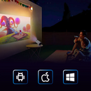 Projetor Ultra HD Tela 4k Smart Portátil