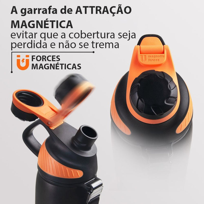 Garrafa Térmica Esportiva 1 Litro com Tampa Magnética – Alta Performance Outdoor