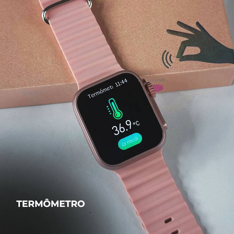 Smartwatch WS26 Ultra 2 Mini 42mm com 4 Pulseiras e Dual Touch