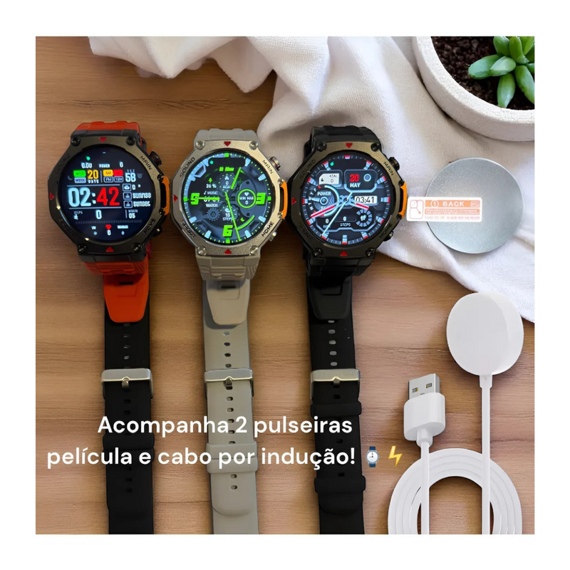 Smartwatch MA-31 M-Rex4 à Prova D'água 50M  5ATM  GPS  1GB  NFC