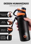 Garrafa Térmica Esportiva 1 Litro com Tampa Magnética – Alta Performance Outdoor