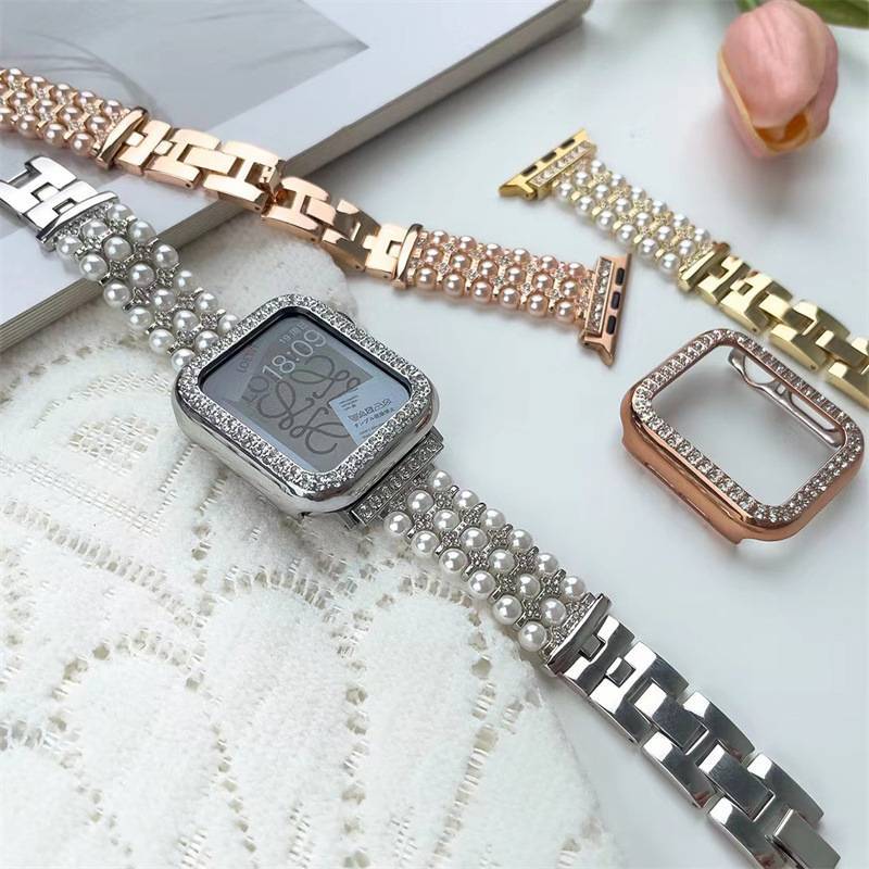 Pulseira de Luxo Perola 42mm/44mm/45mm/49mm