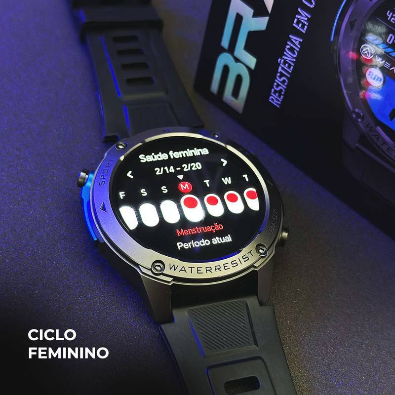 Smartwatch Brave Wearzone – Resistência Militar, GPS Duplo e 170 Modos Esportivos