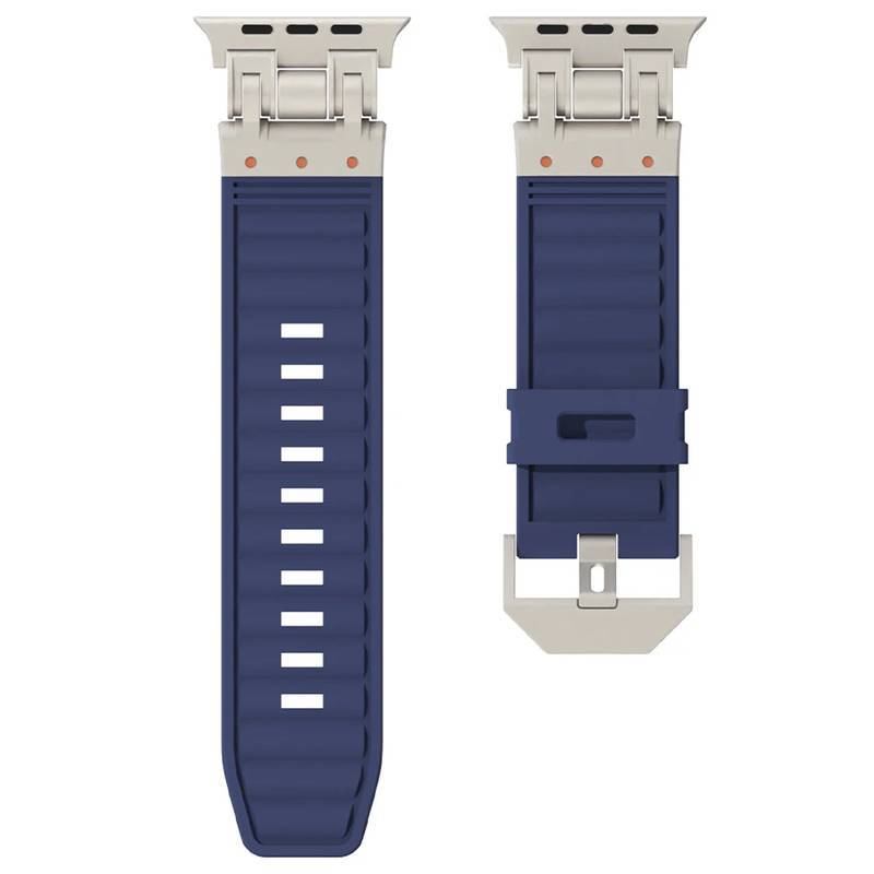 Pulseira Silicone Robot Titanium 42mm/44mm/45mm/49mm