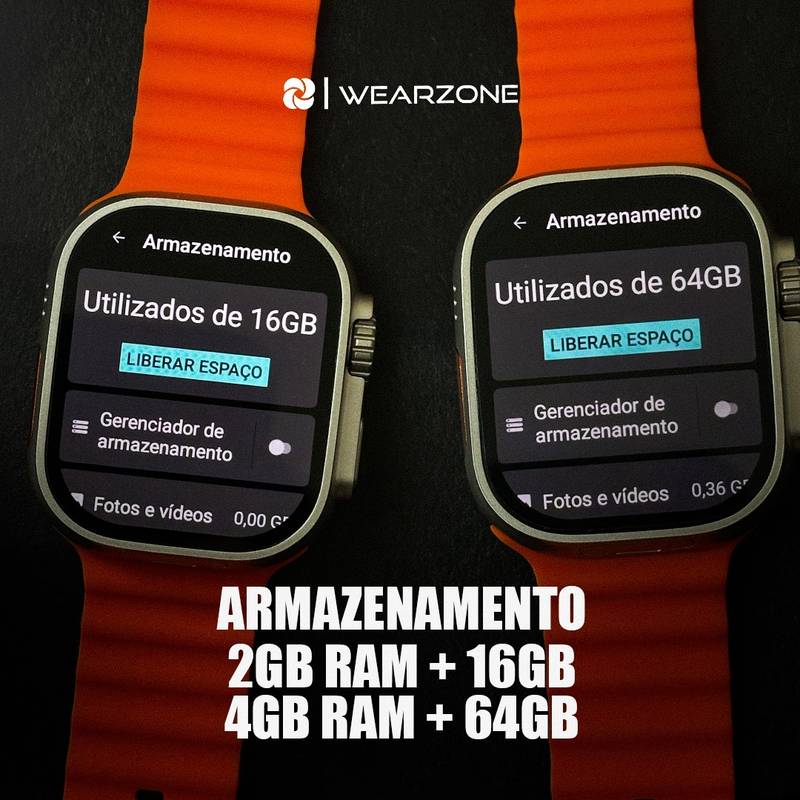 Smartwatch Horizon Pro Tela Amoled 2GB Ram +16GB