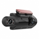 Dash Cam Veicular HD Dupla Frontal e Interna Automotiva com Gravação em Loop