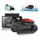 Dash Cam Veicular HD Dupla Frontal e Interna Automotiva com Gravação em Loop