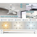 Mini Ventilador de Teto Super Silencioso - 60W