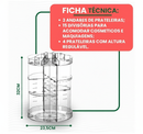 Organizador Giratório 360° Acrílico