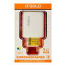 Fonte Carregador Celular AlphaGold Dois USB 3.1A