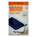 Carregador Portátil A'Gold 10.000 mAh Com Cabo Agregado PN-951A