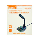 Microfone Gamer Lelong Para Computador Com Cabo 1.3 Metros LE-919