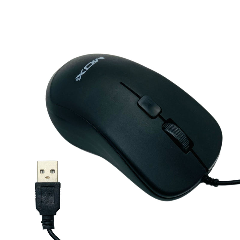 Mouse Óptico com Fio 800DPI Plug e Play Ergonômico USB para Notebook e PC – Alta Precisão