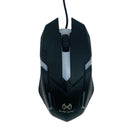 Kit Gamer Teclado Mouse Headset e Mouse Pad com Iluminação LED, USB, Som Estéreo e DPI Ajustável