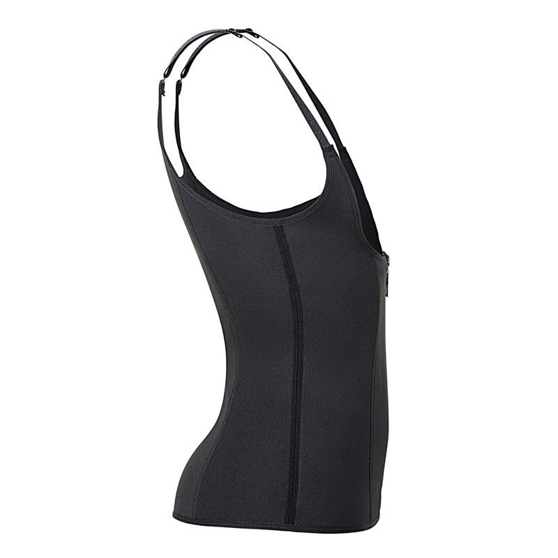 Colete Cinta Modeladora Dupla Compressão Redutor de Medidas Zíper Colchete