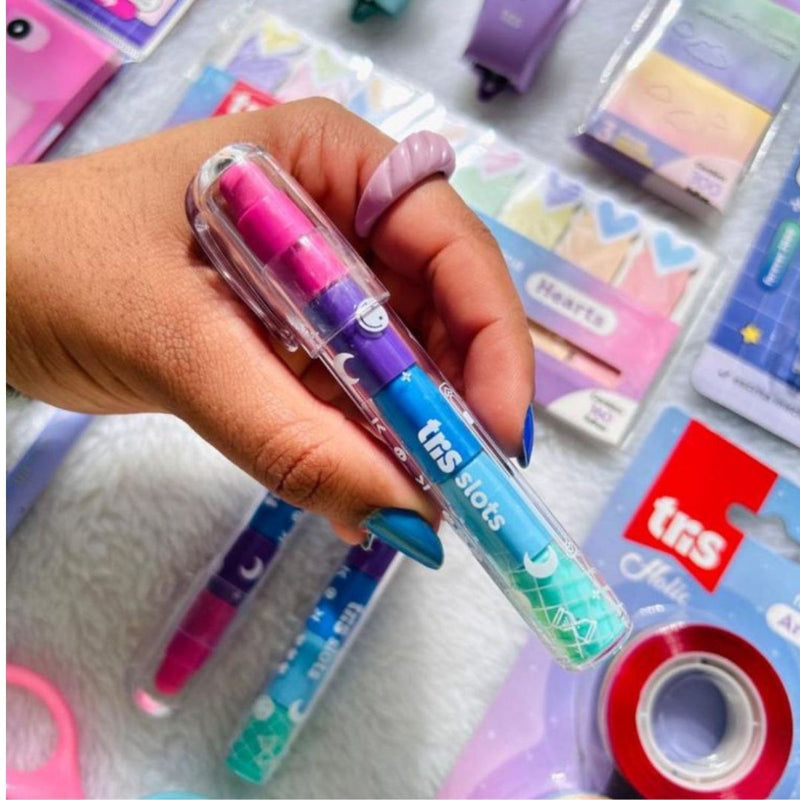 CANETA BORRACHA SLOTS HOLIC FOREVER 2000 - 5 CORES - TRIS