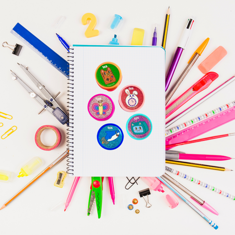 CARIMBO ANIMALUCOS EDIÇÃO OBJETOS COM 5 UNIDADES - TRIS