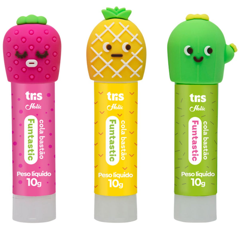 COLA BASTÃO FUNTASTIC HOLIC FOFURICES - CITRICO - 10G - TRIS
