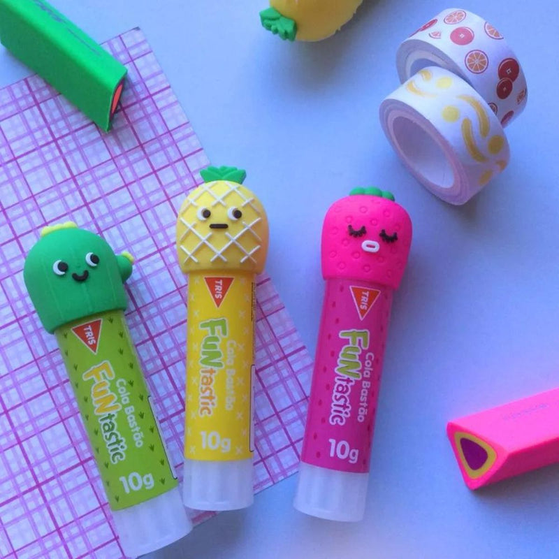 COLA BASTÃO FUNTASTIC HOLIC FOFURICES - CITRICO - 10G - TRIS