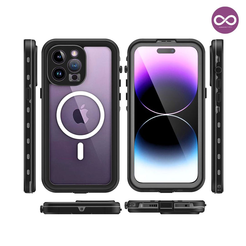 Capa à Prova D'água MagSafe para iPhone - Preto