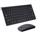 Mini Teclado Sem Fio Compacto e Mouse USB Wireless - ABNT2