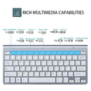 Mini Teclado Sem Fio Compacto e Mouse USB Wireless - ABNT2