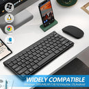 Mini Teclado Sem Fio Compacto e Mouse USB Wireless - ABNT2