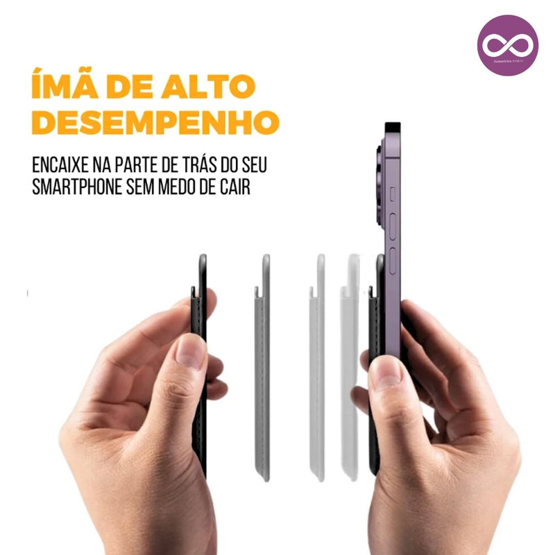 Porta Cartão com MagSafe Magnético para iPhone