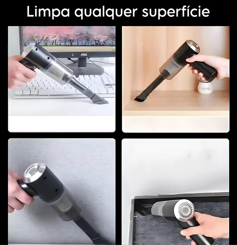 Aspirador De Pó Automotivo Recarregável Portátil B-Max