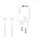 Carregador Completo Turbo 40W Duas Entradas Cabo Tipo C A'Gold