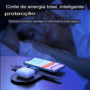 Estação Carregamento Sem Fio Wireless 3 Em 1 Hrebos