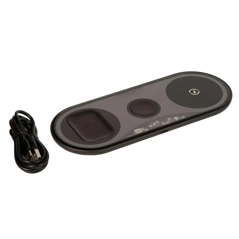 Estação Carregamento Sem Fio Wireless 3 Em 1 Hrebos