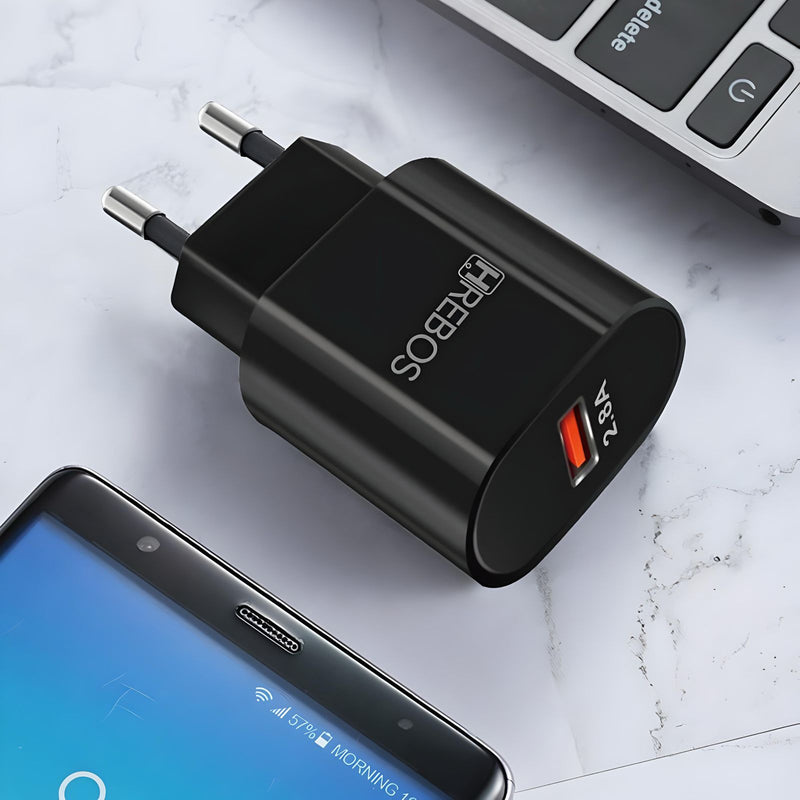 Fonte Carregador Turbo 14W USB Hrebos