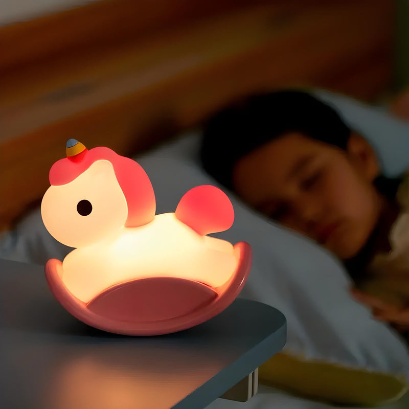 Luminária Infantil Led Siliconado Unicórnio